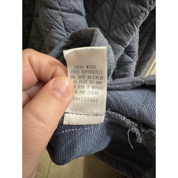 Polygram Boutique Quilted Hoodie Charcoal Gray 1XL Casual Plus Sporty Athleisure - Picture 8 of 9